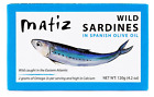 Matiz Sardines in Olive Oil, 4.2 Ounce Can Pack of 12 Spanish Gourmet Wild Fish