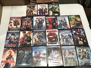 Lot Of 22 Marvel  Avengers DVDs~Thor~Iron Man~Captain America~ANTMAN~Ant Man