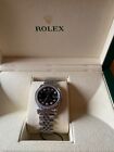 Rolex Datejust Diamond Watch, 68274 31mm, Black Diamond Dial With Stainless Stee