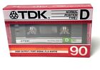TDK D90 Audio Cassette Tape Type I Blank SEALED NEW Vintage 1986 Made In Japan