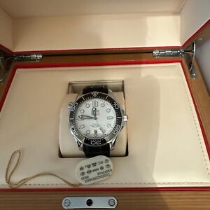 OMEGA Diver 300M Co-Axial Master Chronometer White Men's Watch -...