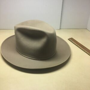 Stetson Royal Deluxe Open Road Sliver Belly 7 1/8 With Hat box