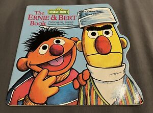 1977 A Golden Shape Book Sesame Street The Ernie and Bert Book Vintage Color VG