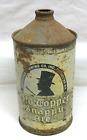 Vintage Old Topper Snapp Ale 1-Quart Cone Top Beer Can (Rochester Bvg Co) Filler