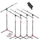 GRIFFIN Microphone Stand with Boom Arm 5 PACK - Tripod Telescoping Studio Mic