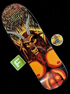 RARE Sammy Winter Satan Baphomet Horned Beast Cliche Shaped Skateboard Deck