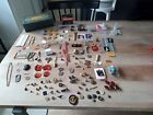 Lot Of 100+ Items Vintage Junk Draw Military Estate Sale/Jewerly& Old Items #214