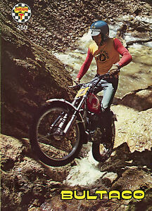 BULTACO Brochure Sherpa T 250 Trials 1975 & 1976 Sales Catalog REPRO