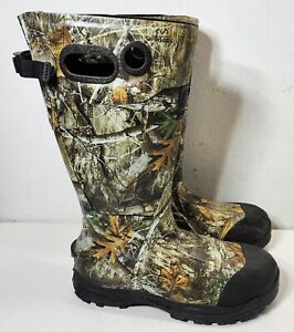 Itasca Mens Waterproof Boots Realtree Edge Camo 1000g Thinsulate Size 12