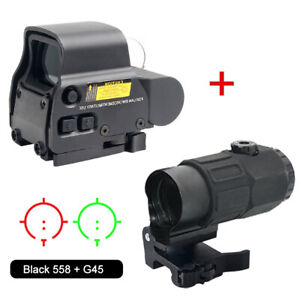 558 EXPS3-2 Holographic Red Green Dot Sight Hunting G45 Magnifier Scope Clone US