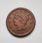 1851 Braided Hair Large Cent - 