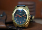 Watch Chaika, USSR, black watch, vintage soviet watch, mens watch, watch 1980