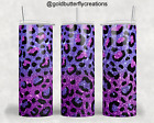 New ListingBlue Purple Ombre Glitter Cheetah print - 20oz Tumbler w/Extras