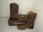 Ariat Mens Sport Wide Square Toe Cowboy Boots Western Duratread Brown Size 12D