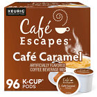Cafe Escapes Cafe Caramel, Keurig K-Cup Pod, 96 Count