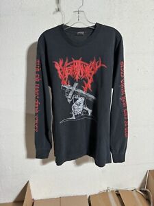 Vintage 1995 Insatanity Divine Decomposition Long Sleeve T Shirt XL Death Metal