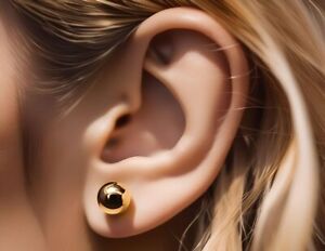 14k Gold Ball Stud Earring