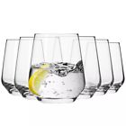 Krosno Glasses for Water Juice Whisky Tumbler | Set 6 | 430 ml | Dishwasher