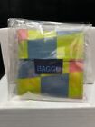 BAGGU Big Check Multi Baby Baggu Reuseable Bag Used HTF Rare
