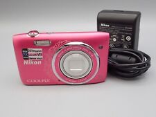 Nikon Coolpix S3500 20.1MP 7X Zoom Digital Camera Rare Pink
