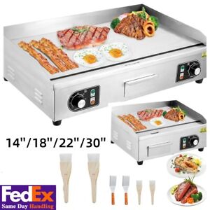 Commercial Electric Countertop Griddle Flat Top Grill Hot Plate 30