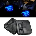 2pcs For Mustang Blue Horse Wireless Car LED Door Lights Puddle Shadow Projector (For: Ford Transit Custom)