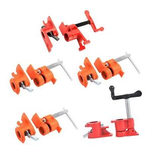 Wood Gluing Pipe Clamp Set Pipe Clamps,Tools,Metal Heavy Duty for Workshop