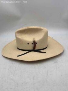 Bradford Mens Brown Woven Texas Fitted Cowboy Western Hat Size 7 3/8