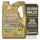 Castrol EDGE Extended Performance 5W-30 Advanced Full Synthetic Motor Oil, 5 Qua