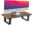 Monitor Stand Riser with 50 LB Capacity, Stable Wood Computer Rustic Brown