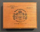 1993 Vintage Macanudo Cabinet Selection Number V Wooden Cigar Box Jamaica