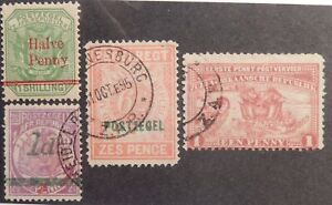 Transvaal Scott #162-165, Group of 4, Mixed Mint & Used