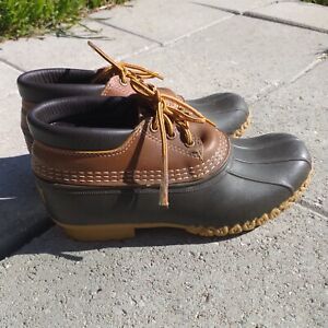 LL BEAN Duck Boots Womens Size 8 W Hunting Low Ankle Bootie Unlined