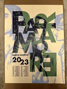 Paramore North American This is Why 2023 Official Tour Poster Rare