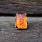 Natural Baltic Amber Gemstone 925 Sterling Silver Ring Jewelry In All Size N30