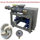 Stainless Steel Vacuum Clay Extruder Pug Mill Ceramic Clay Mixing Machine 110V