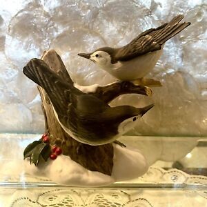 1984 Nuthatch Figurine Birds Branch Gallery Originals Porcelain Figure