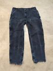 Carhartt Thrashed Double Knee Pants Men's Faded Distressed 39x31 Loose Original