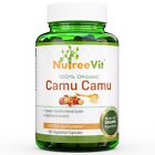PURE 100% CAMU CAMU VEGETABLE CAPSULES (500mg)  Pure Natural Vitamin C