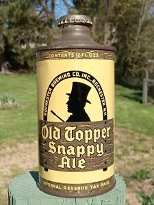 New Listingold Topper Snappy Ale cone top can. 1930s