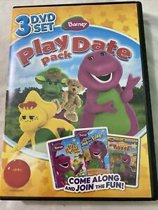 Barney - Play Date Pack 3 DVD ~ Let's Pretend, Can You Sing,  Barney’s House