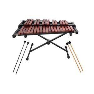 32 Note Xylophone Professional Wooden Glockenspiel Xylophone with Mallet and ...