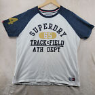 Superdry Men Size XXL Graphic Cotton Short Sleeve Crew-Neck T-Shirt