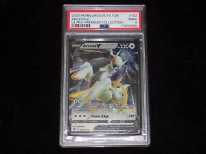 2022 Pokemon SWSH #122 Arceus V Ultra Premium Collection Metal Card MINT PSA 9