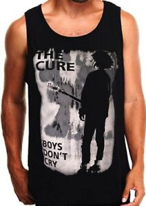 THE CURE BOYS DON'T CRY Rock Band Black Tank Top
