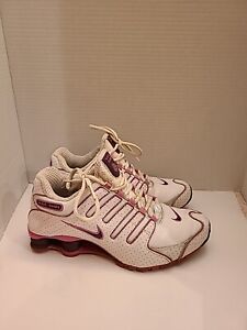 RARE 2006 Nike Shox Women Pink/White Sneakers Size 7.5, Pre-owned
