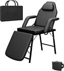 Adjustable Massage Chair w Stool Beauty Salon Bed for Facial Tattoo Barber Spa