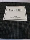 Ralph Lauren Studio Green Check Full Size Fitted Sheet 100% Cotton