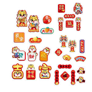 Chinese New Year Magnet 2024 Lunar New Year Magnet For Refrigerators Stickers
