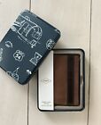NWT  Fossil Men's Quinn Magnetic Money Clip Bifold Leather Wallet + Gift Tin